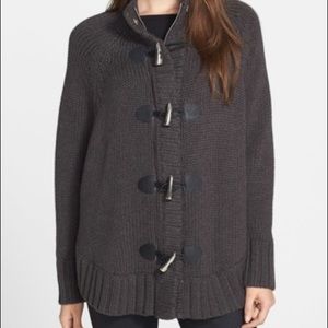 Michael Kors Toggle Closure Poncho Sweater